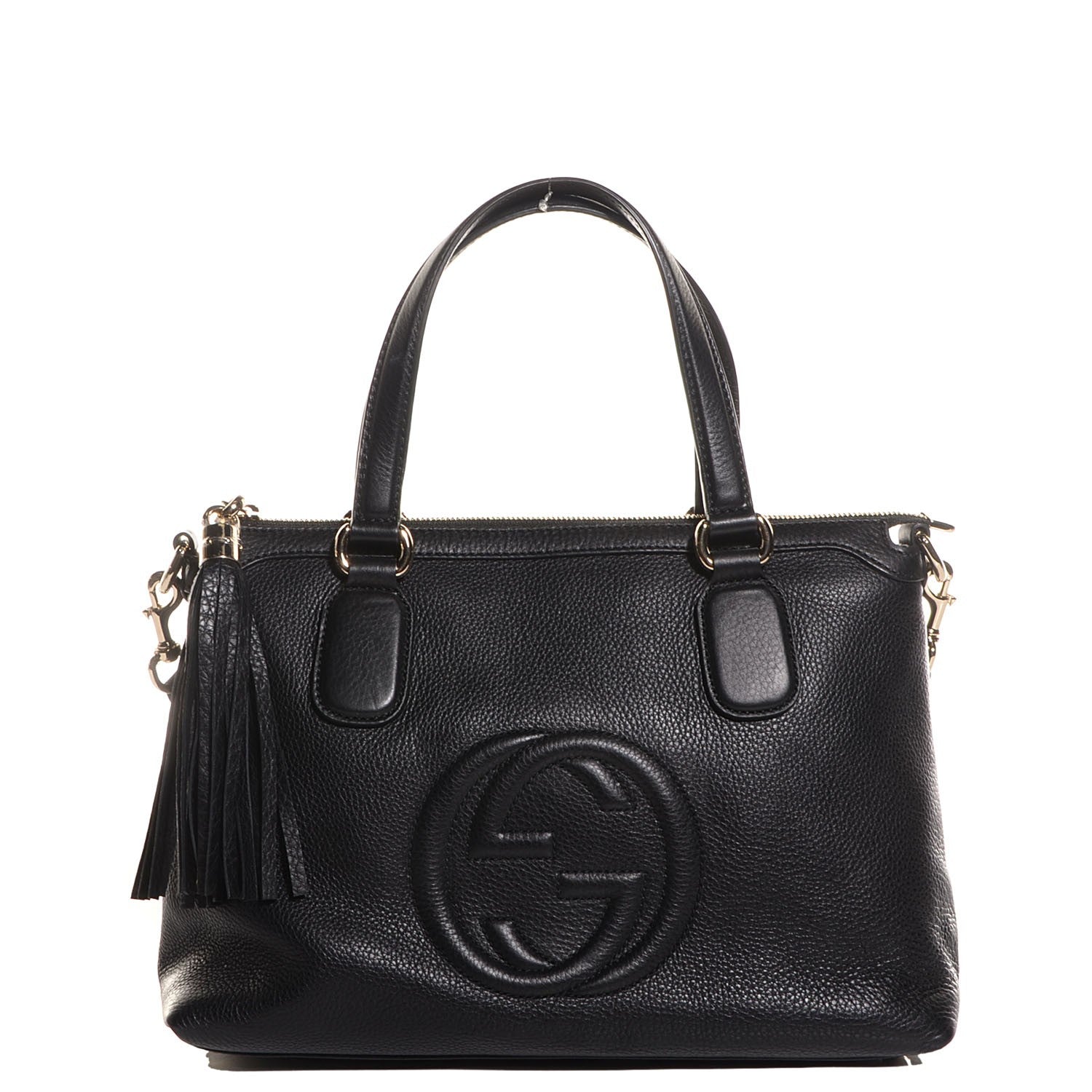 Gucci Cellarius Calfskin Small Soho Top Handle Satchel Black 1 of 9