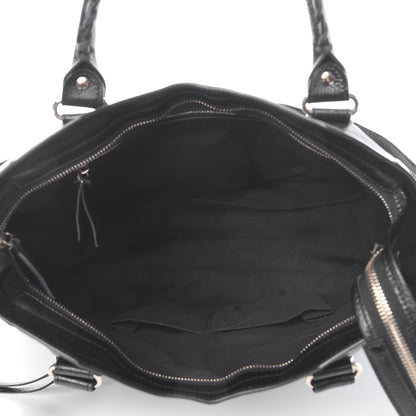Balenciaga Chevre Gold Metallic Edge Hardware City Black 5 of 8