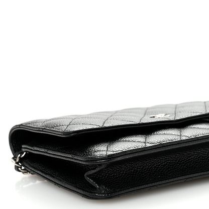 Chanel Caviar Quilted Wallet on Chain WOC Black 10 of 11