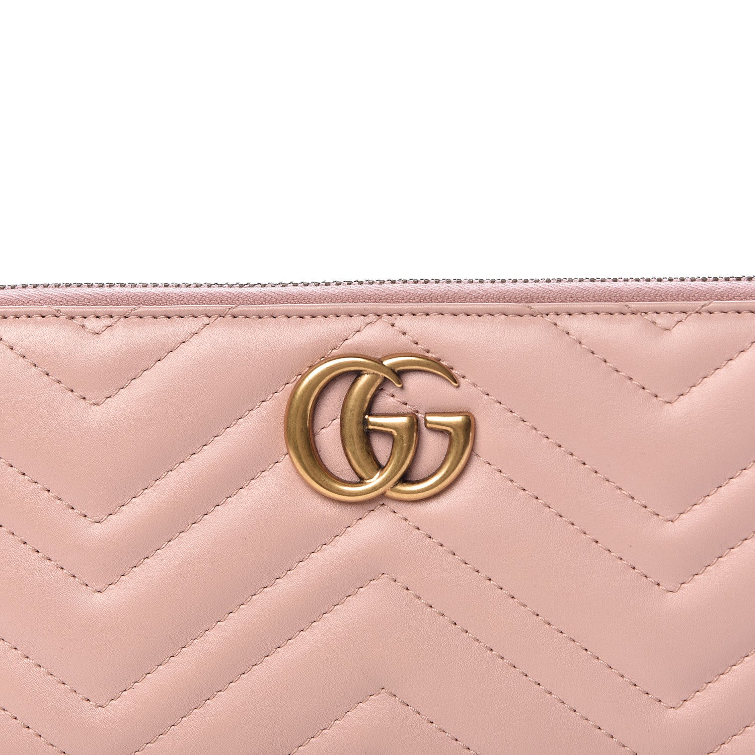 Gucci Calfskin Matelasse GG Marmont Zip Around Organizer Wallet Perfect Pink 8 of 11