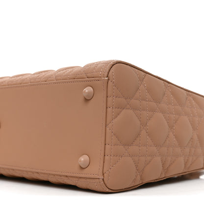 Christian Dior Ultra Matte Calfskin Cannage Large Lady Dior Beige 10 of 10