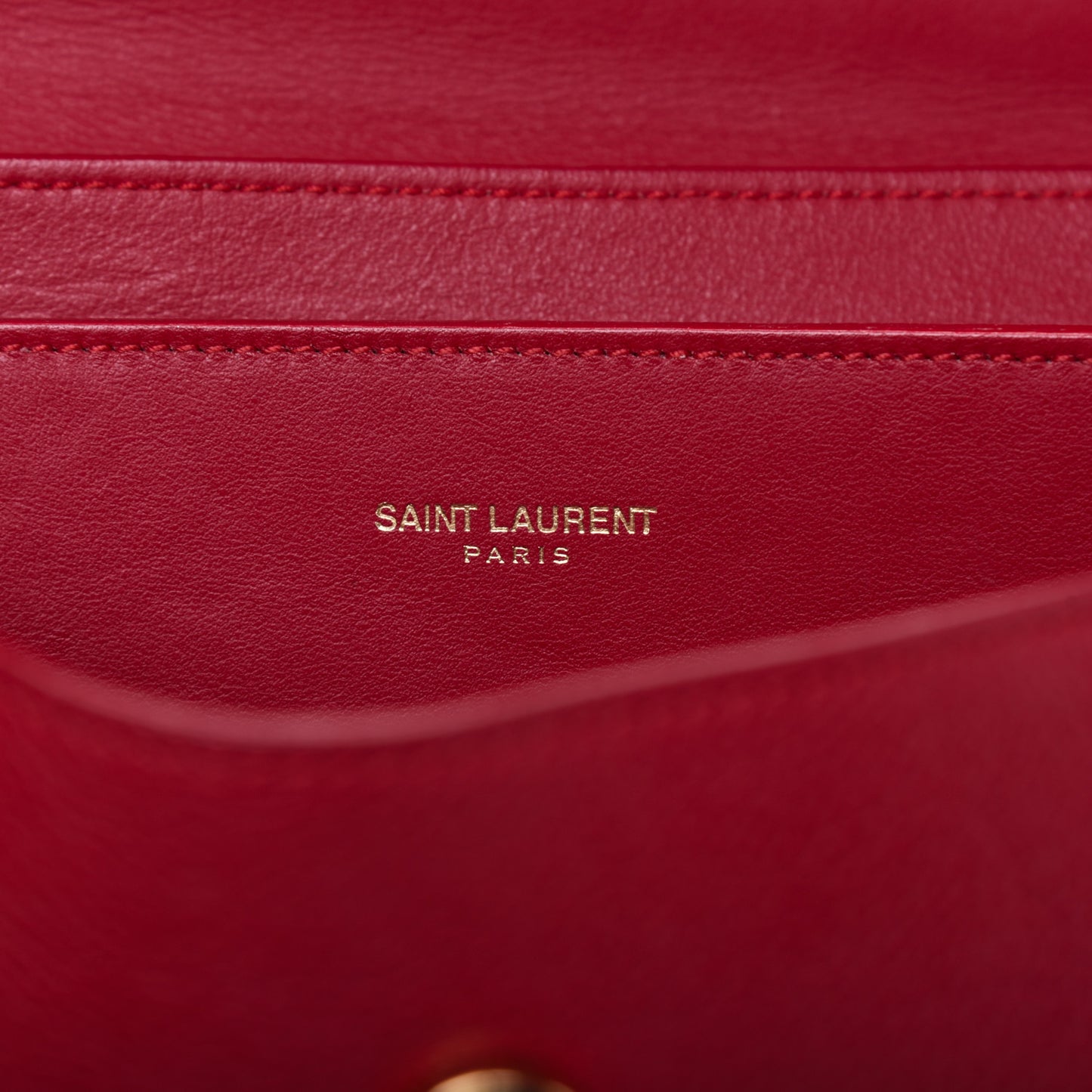 Grained Calfskin Small Moujik Top Handle Bag Red