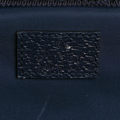 Gucci GG Supreme Monogram Textured Dollar Calfskin Web Large Savoy Trolley Suitcase Beige Blue 5 of 9