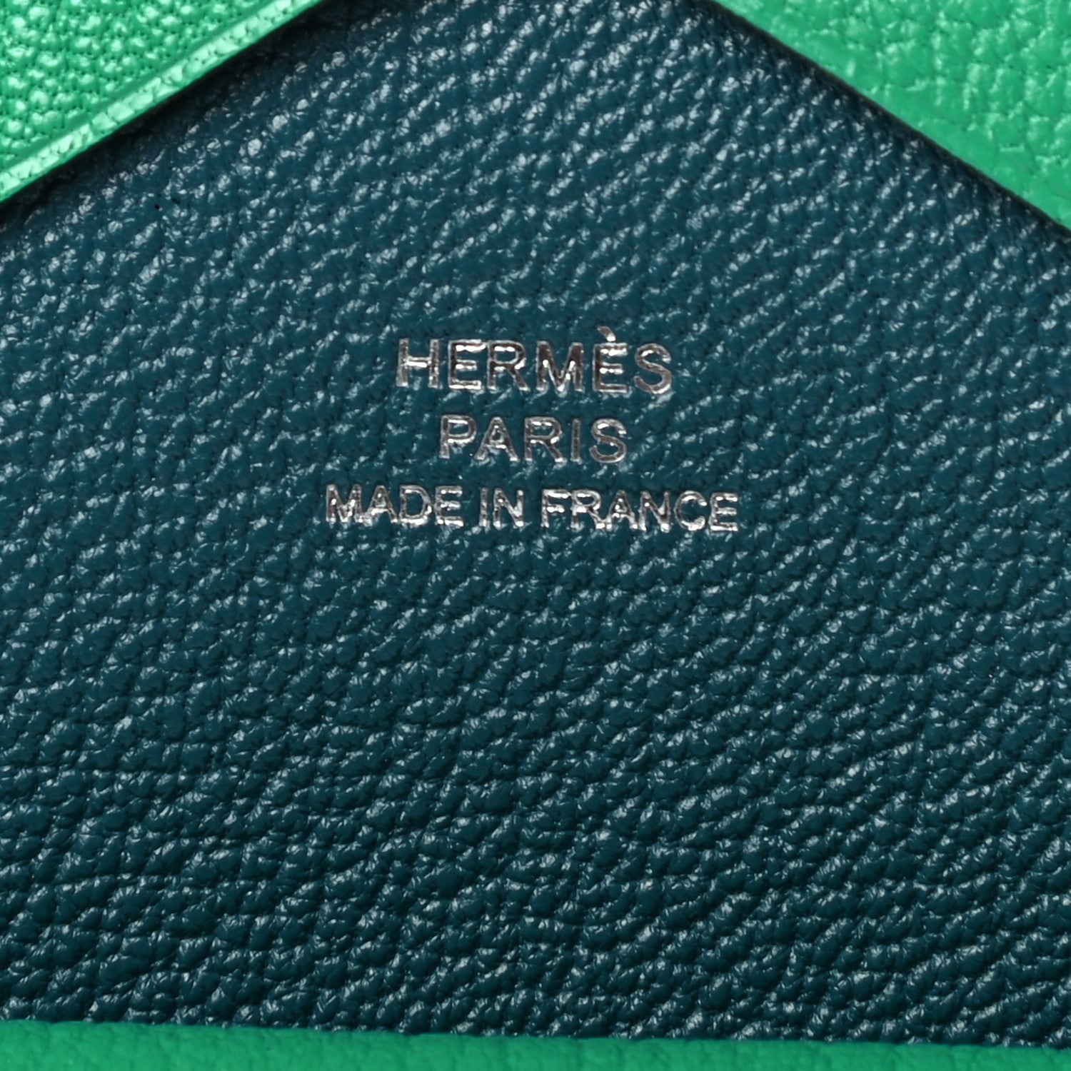 Hermes Chevre Mysore Calvi Duo Card Case Menthe Vert Bosphore 6 of 7