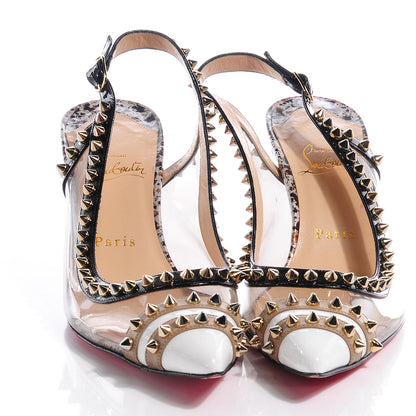 Christian Louboutin Patent Cosmo PVC Manovra 70 Pumps 39.5 White Smoke 2 of 8