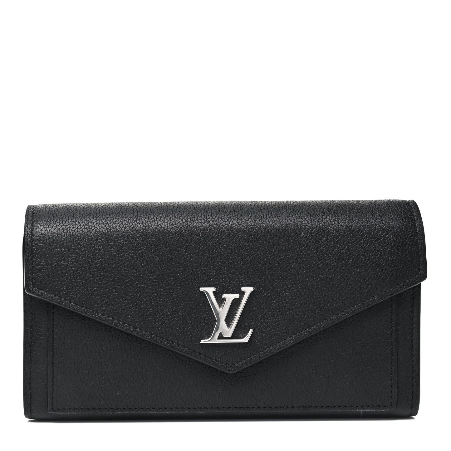Soft Calfskin My Lockme Wallet Black