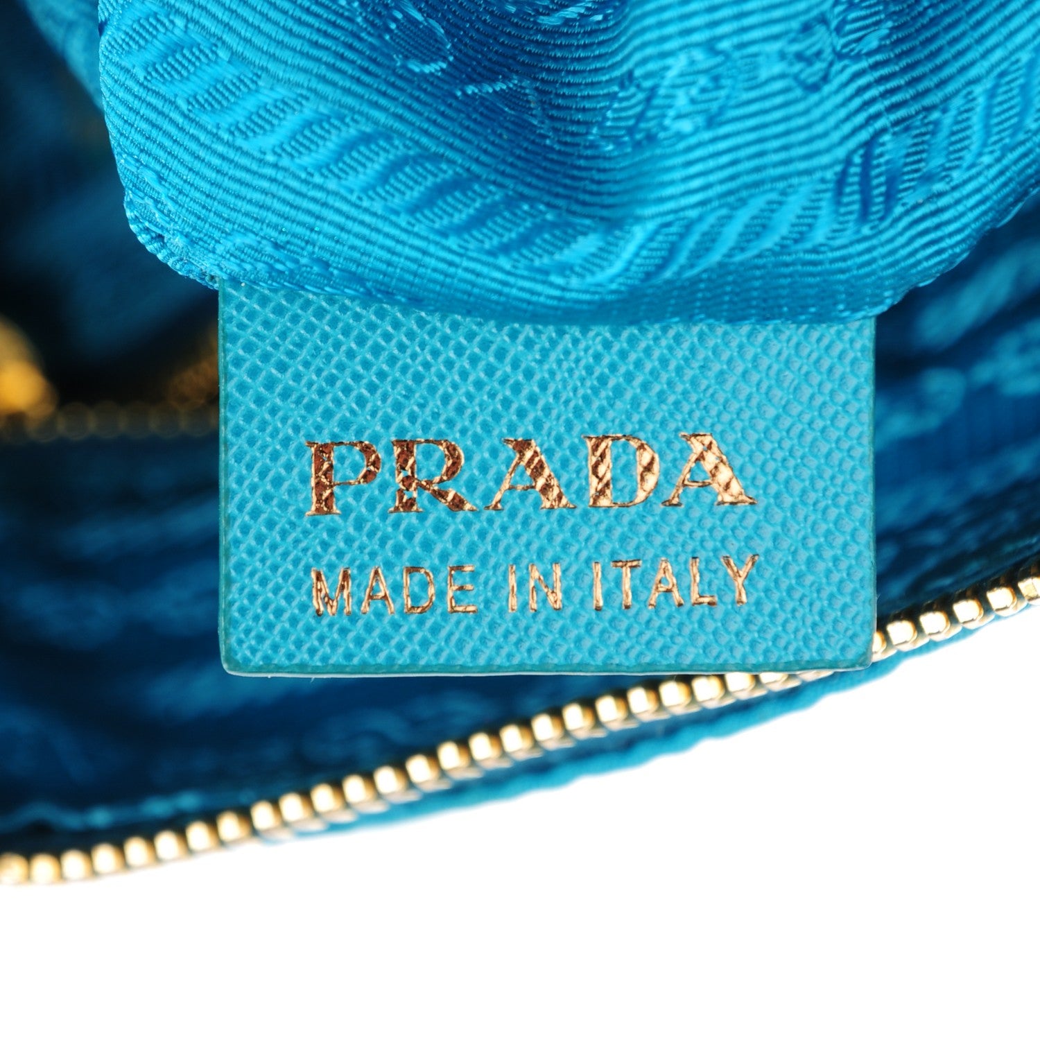 Prada Tessuto Nylon Saffiano Messenger Bag Turchese 8 of 8