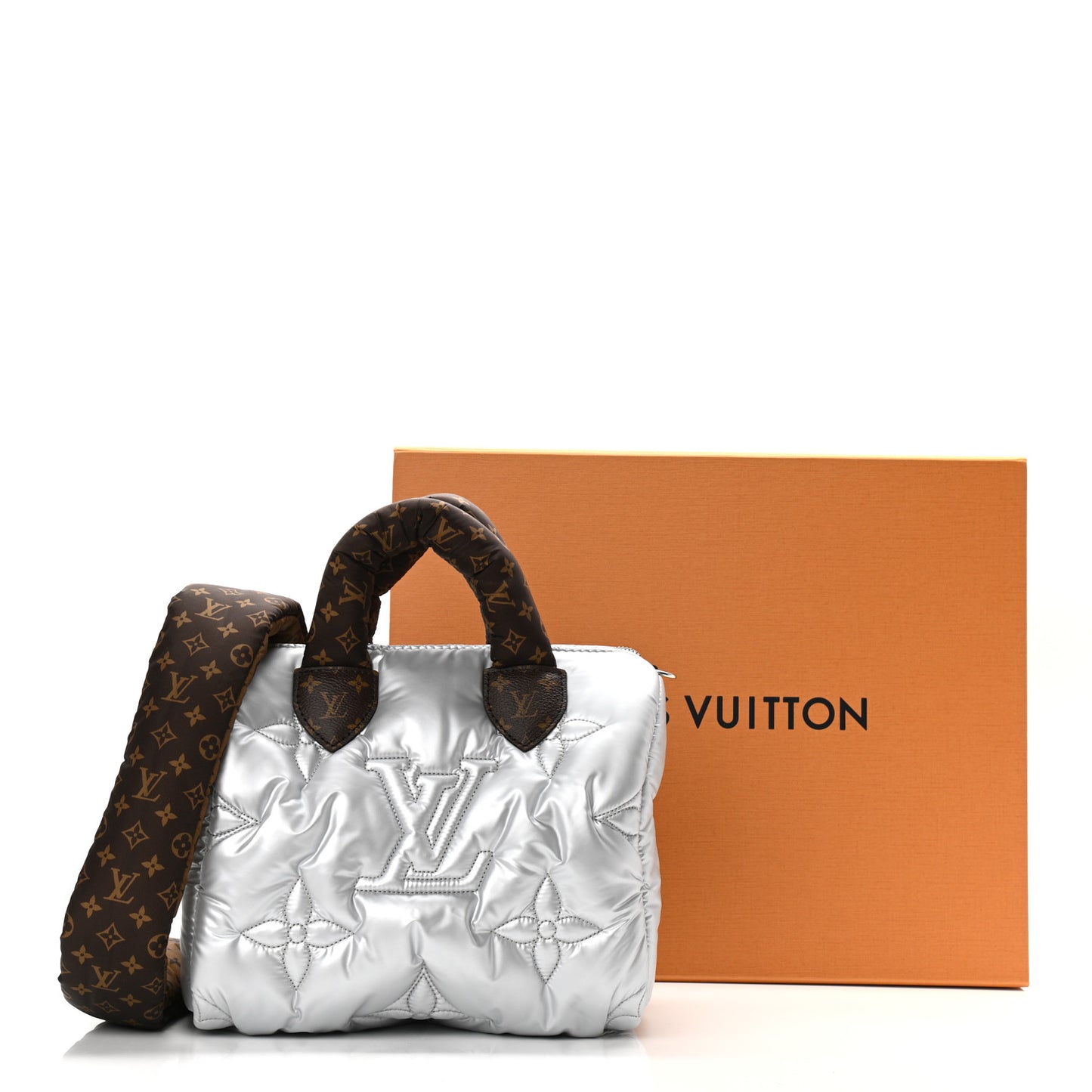 Econyl Mini Monogram Pillow Speedy Bandouliere 25 Silver