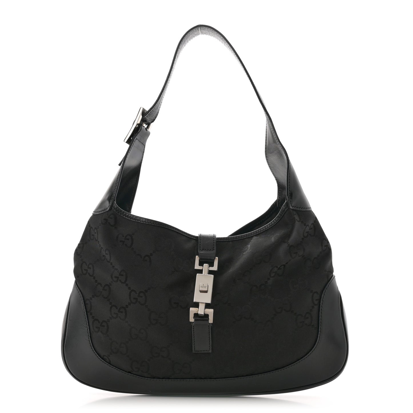 Monogram Small Jackie O Hobo Black