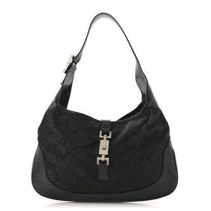Gucci Monogram Small Jackie O Hobo Black 1 of 13