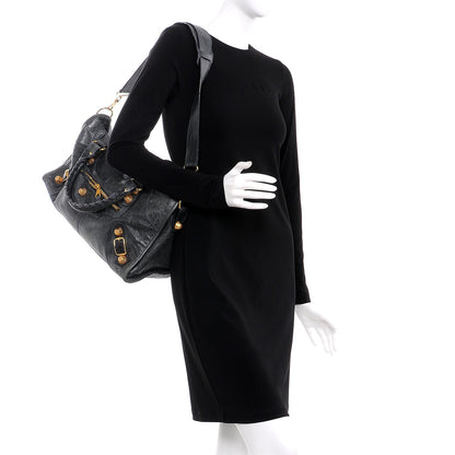 Balenciaga Agneau Giant 21 Gold Hardware Part Time Anthracite 2 of 13
