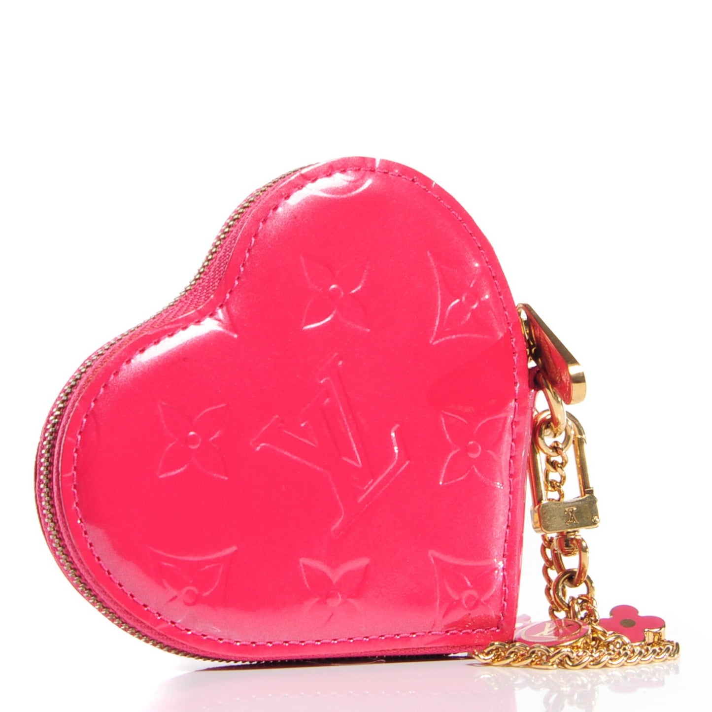 Vernis Heart Coin Purse Framboise