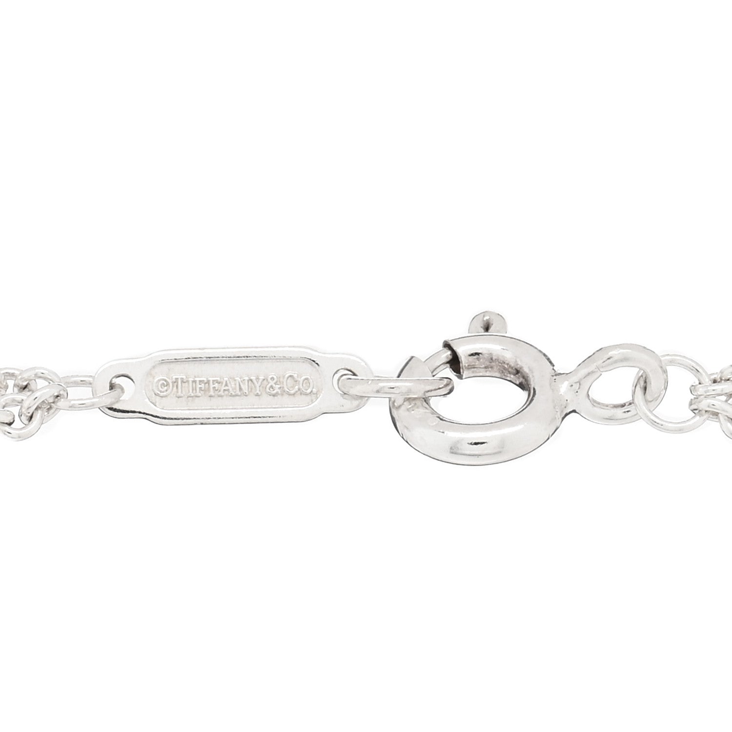 Tiffany Sterling Silver Infinity Double Chain Bracelet 3 of 3