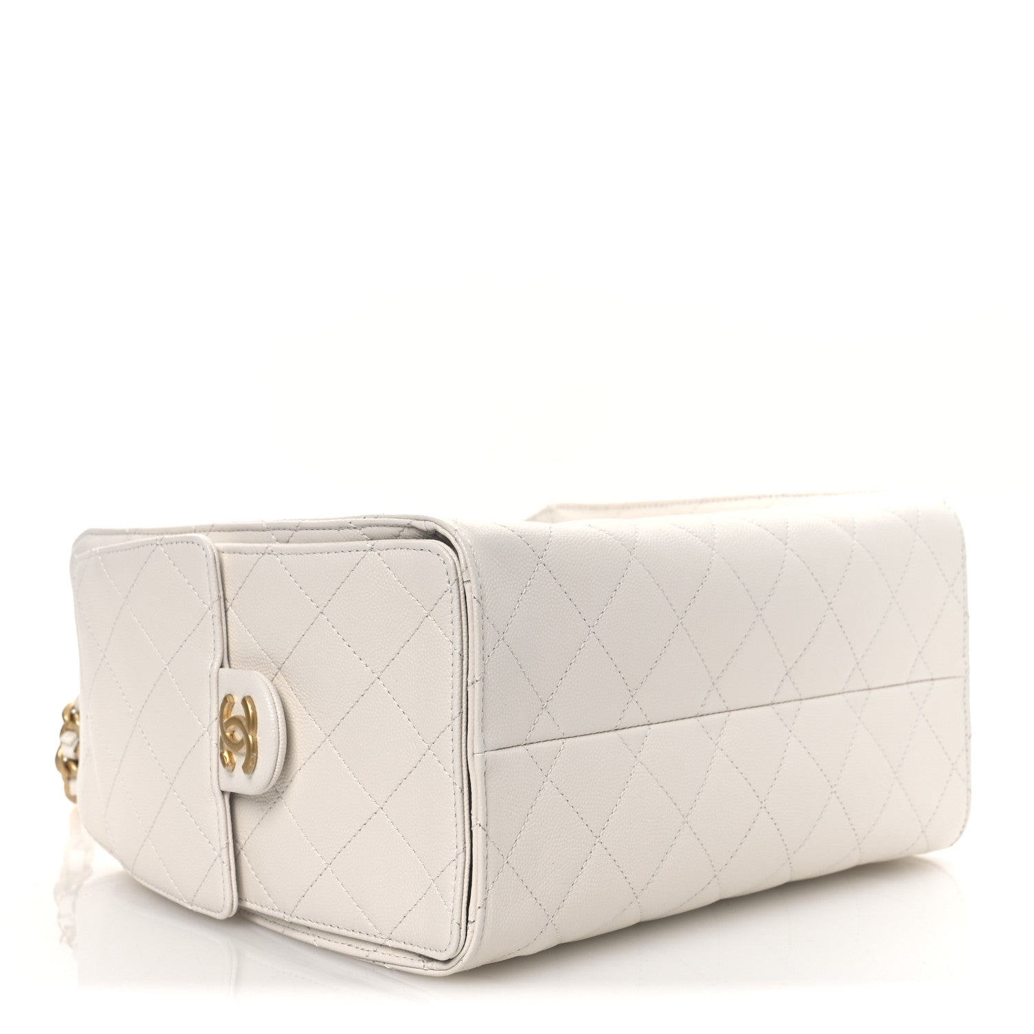 Chanel Caviar Quilted Small Chanel 25 Handbag White 4 of 13