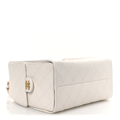 Chanel Caviar Quilted Small Chanel 25 Handbag White 4 of 13