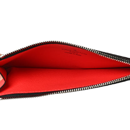 Louis Vuitton Taigarama Coin Card Holder Fire Red 5 of 9