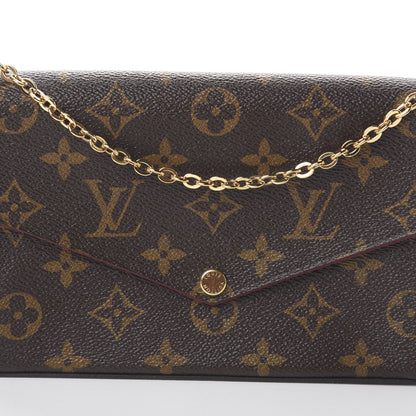 Louis Vuitton Monogram Pochette Felicie Chain Wallet Fuchsia 9 of 9