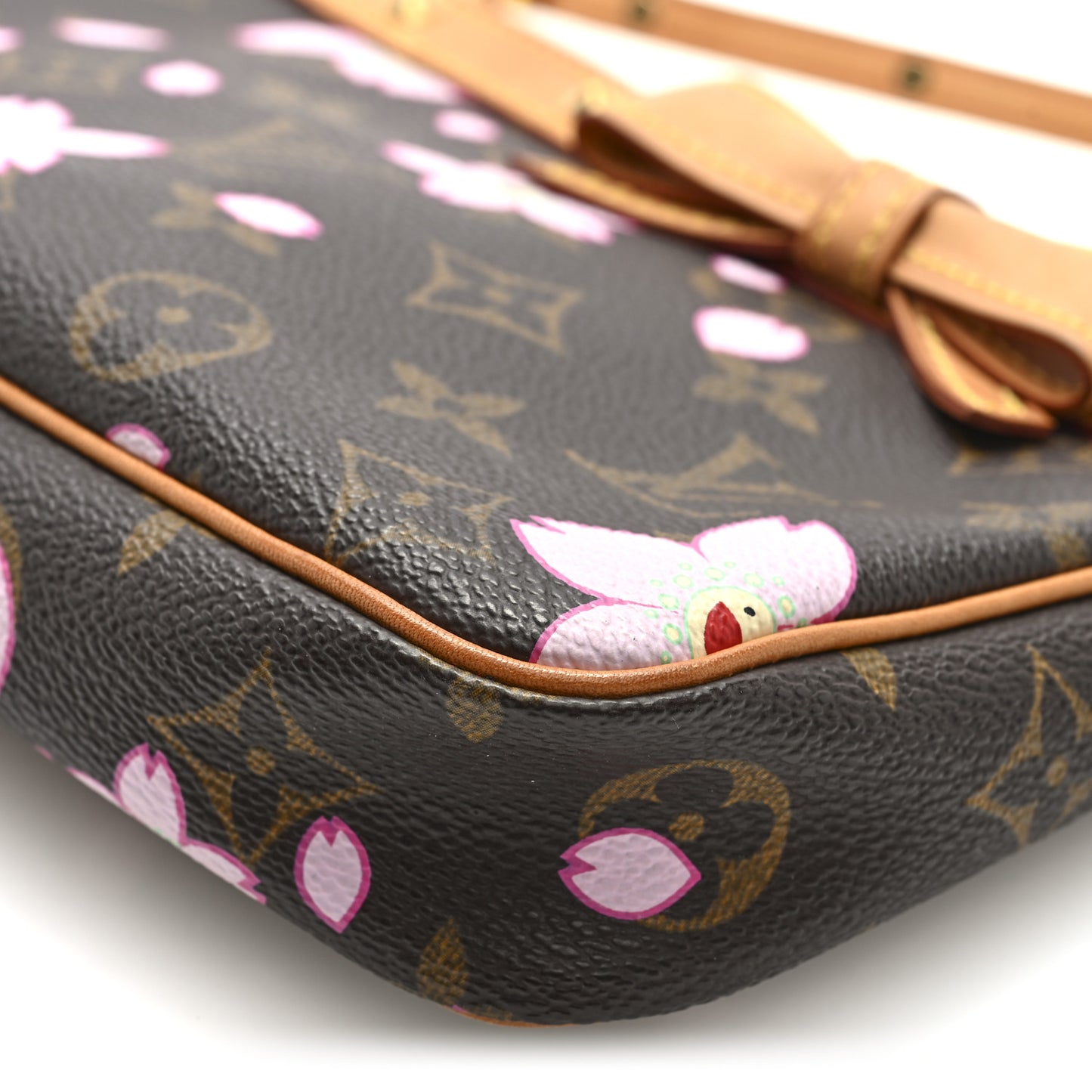 Monogram Cherry Blossom Pochette Accessories Brown