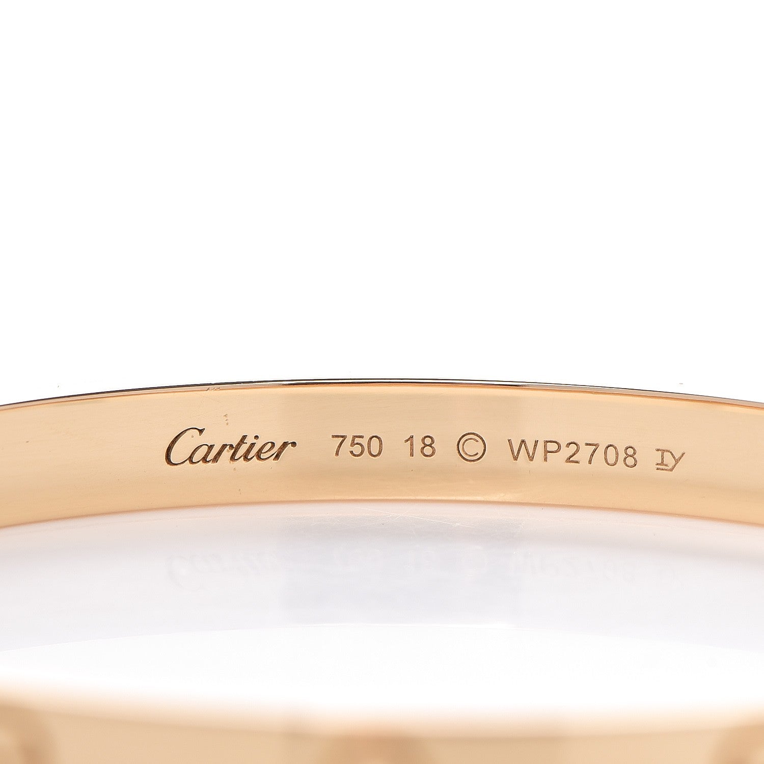 Cartier 18K Yellow Gold LOVE Bracelet 18 4 of 6