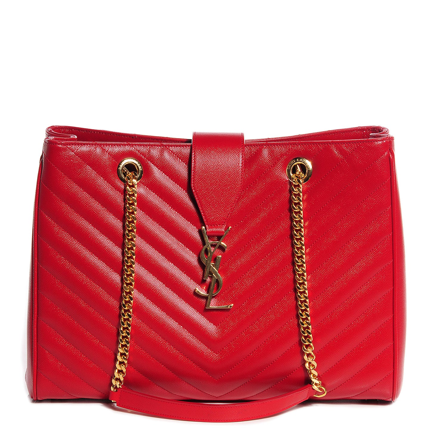 Grain De Poudre Matelasse Chevron Monogramme Shopping Bag Lipstick