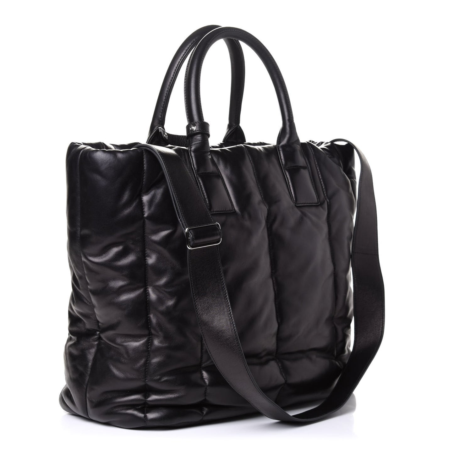 Nappa Bomber North South Tote Black