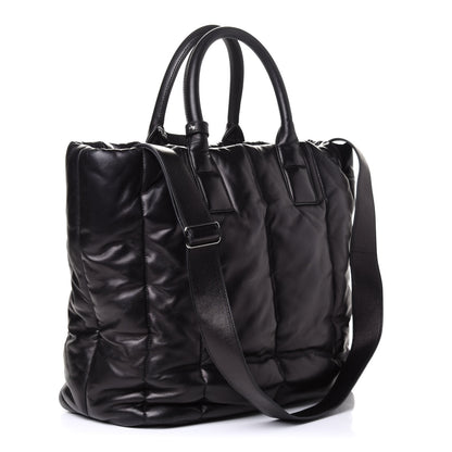 Prada Nappa Bomber North South Tote Black 2 of 4