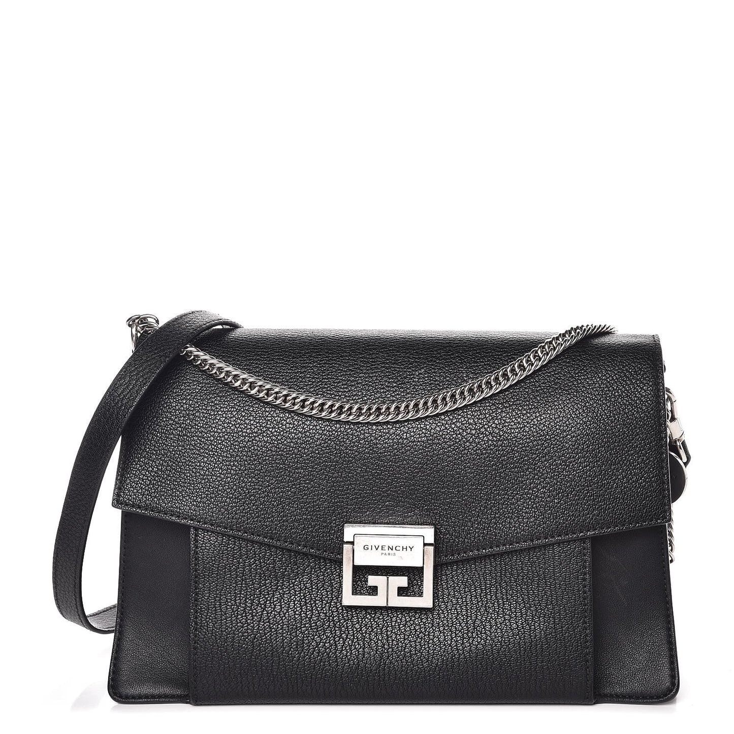 Sugar Goatskin Medium GV3 Shoulder Bag Black