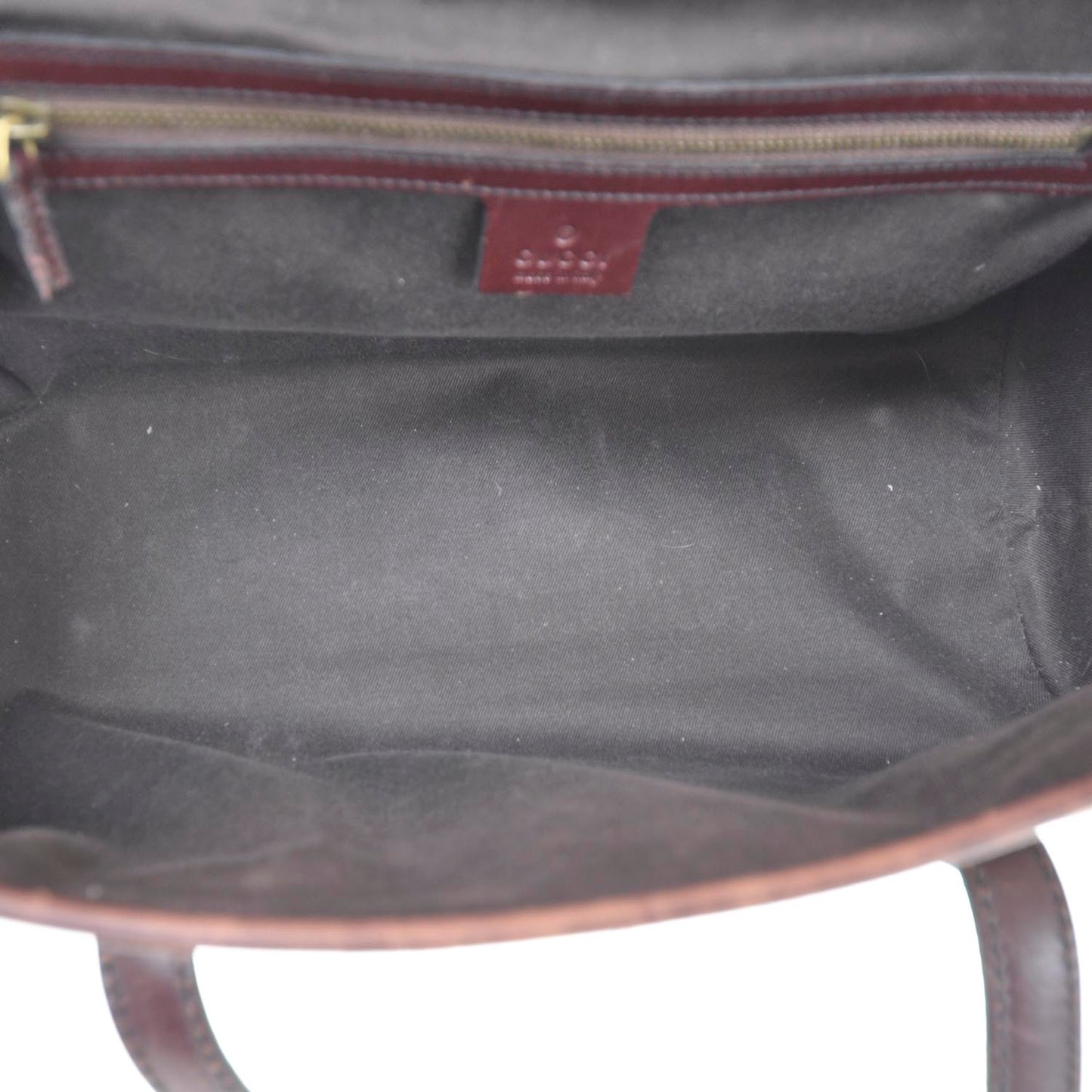 Monogram Studded Bamboo Bullet Satchel Brown