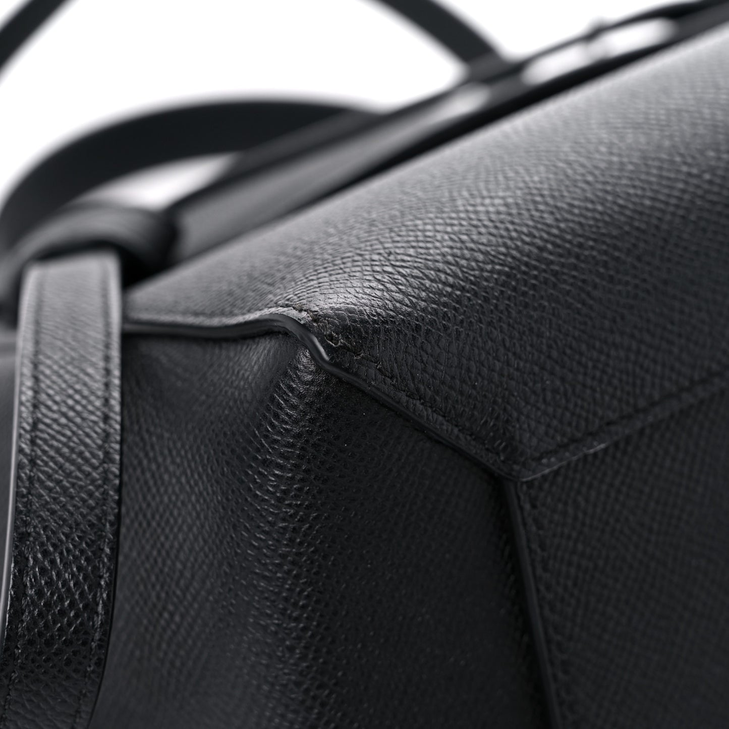 Baby Grained Calfskin Micro Belt Bag Black