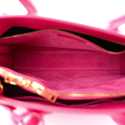 Saint Laurent Calfskin Small Sac De Jour Lipstick Fuchsia 6 of 14