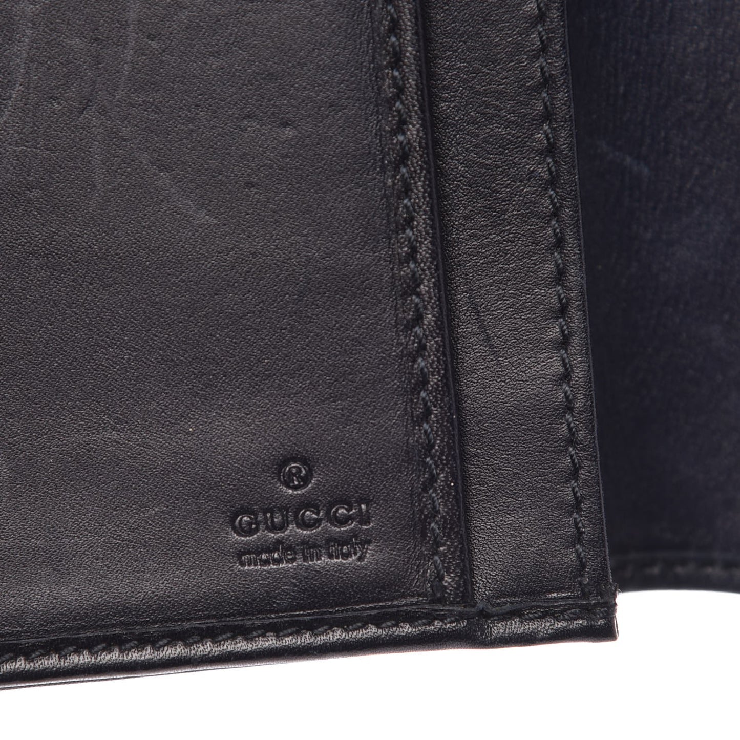 Monogram Calfskin Ladies Web Long Wallet Beige Blue