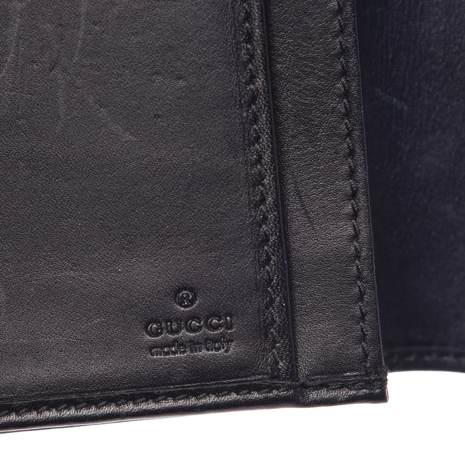 Gucci Monogram Calfskin Ladies Web Long Wallet Beige Blue 7 of 10