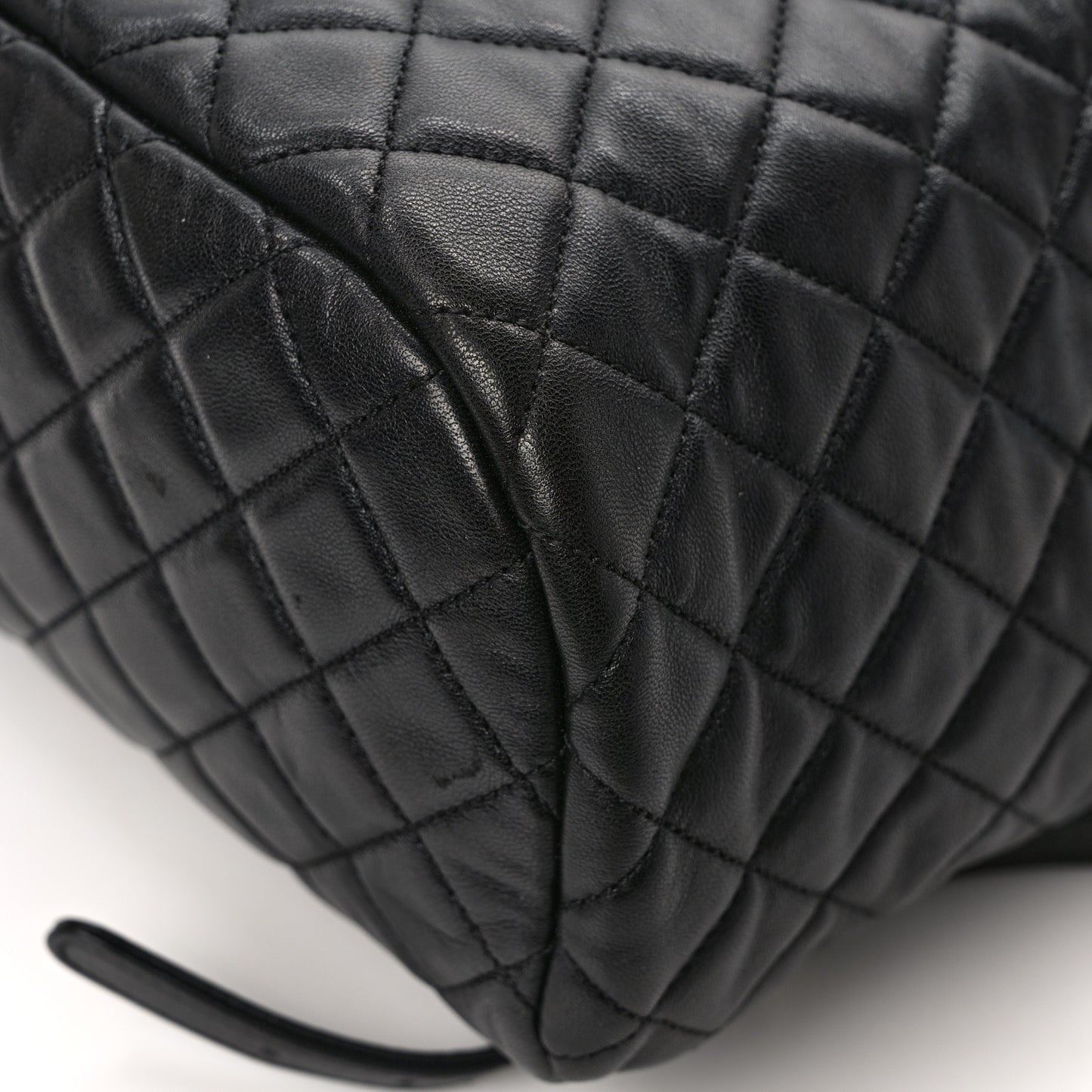 Lambskin Quilted Small Urban Spirit Backpack Black