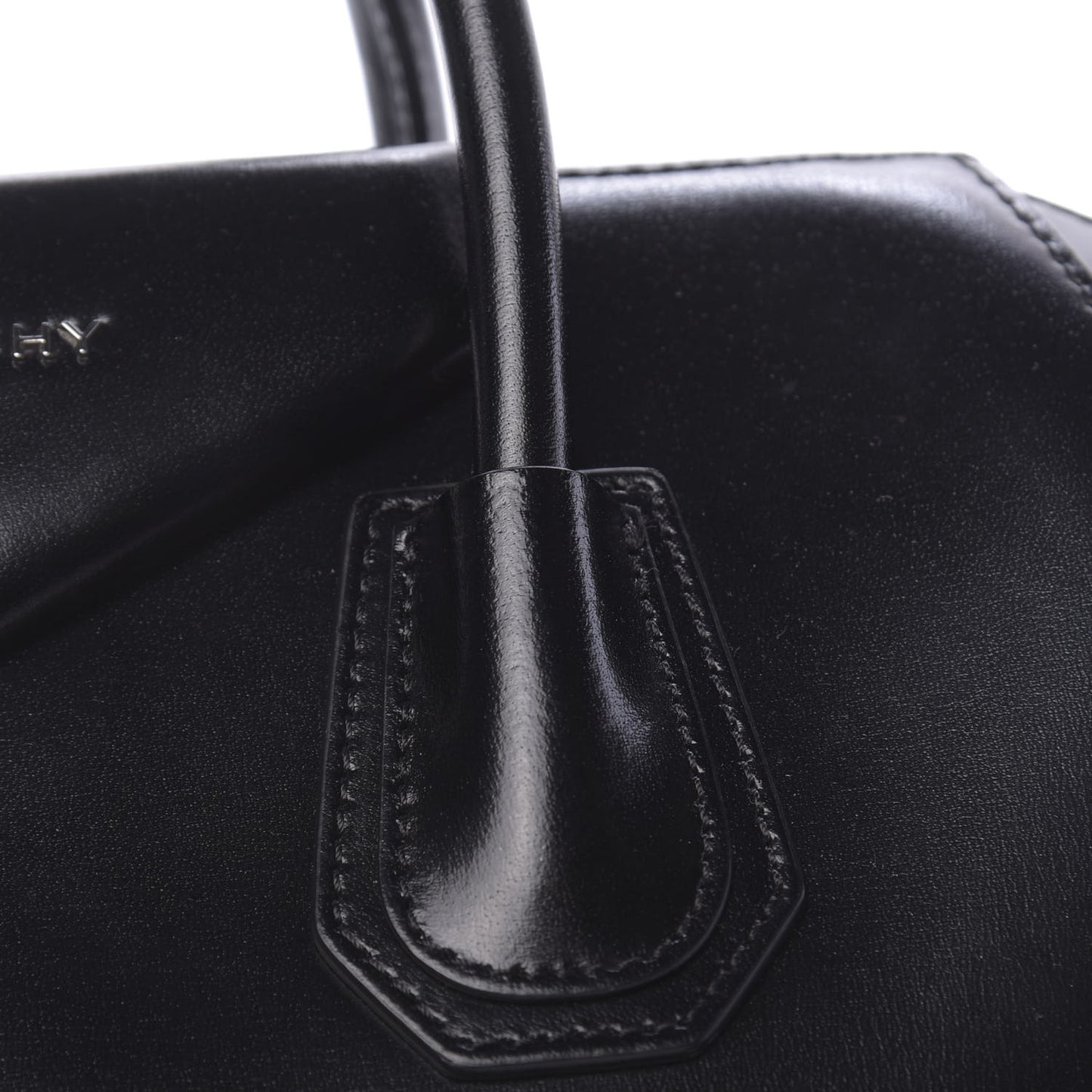Shiny Lord Calfskin Medium Antigona Black