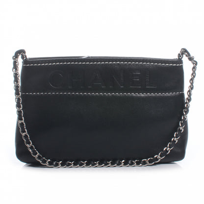 Chanel Leather Lax Pochette Bag Black 1 of 7