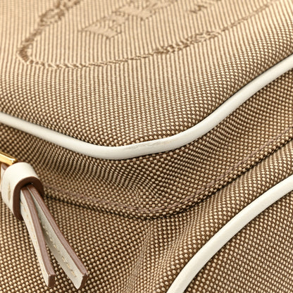 Prada Raffia Canvas Striped Mini Bucket Bag Red White Corda Talco 11 of 11