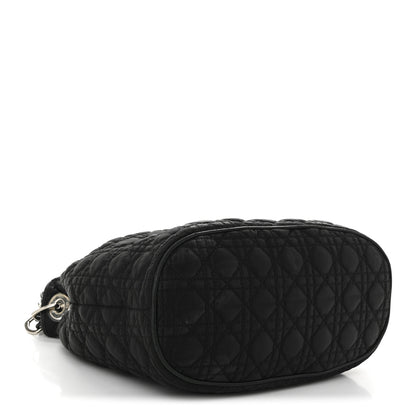 Christian Dior Nylon Cannage Charming Lock Tote Black 4 of 11