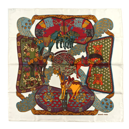 Hermes Silk Art Des Steppes Scarf 90 1 of 4