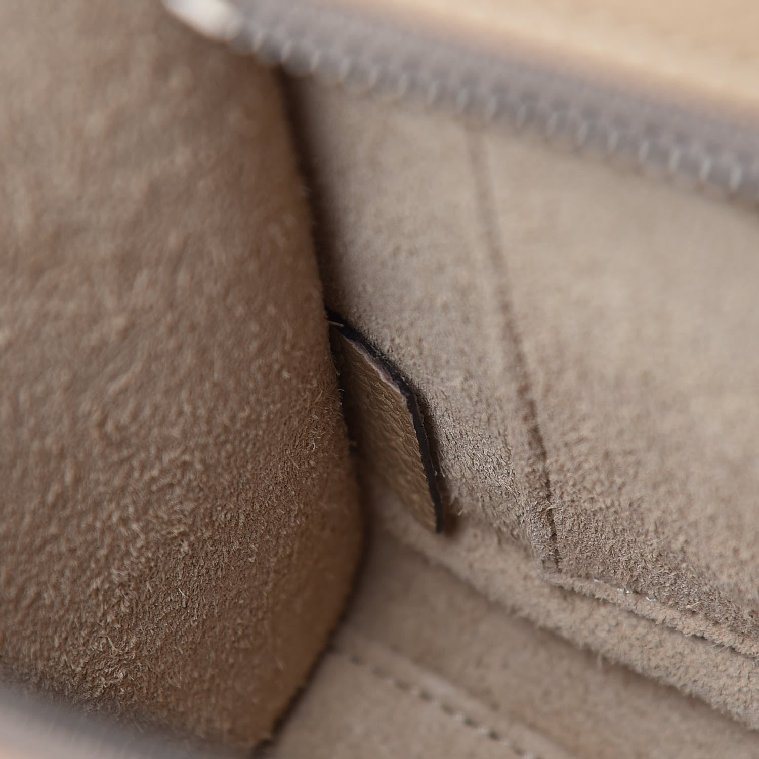 Celine Drummed Calfskin Nano Luggage Dune 7 of 9