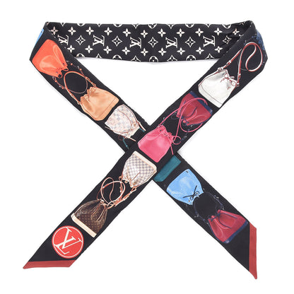 Louis Vuitton Silk Monogram Tribute To Noe BB Bandeau Black 1 of 3