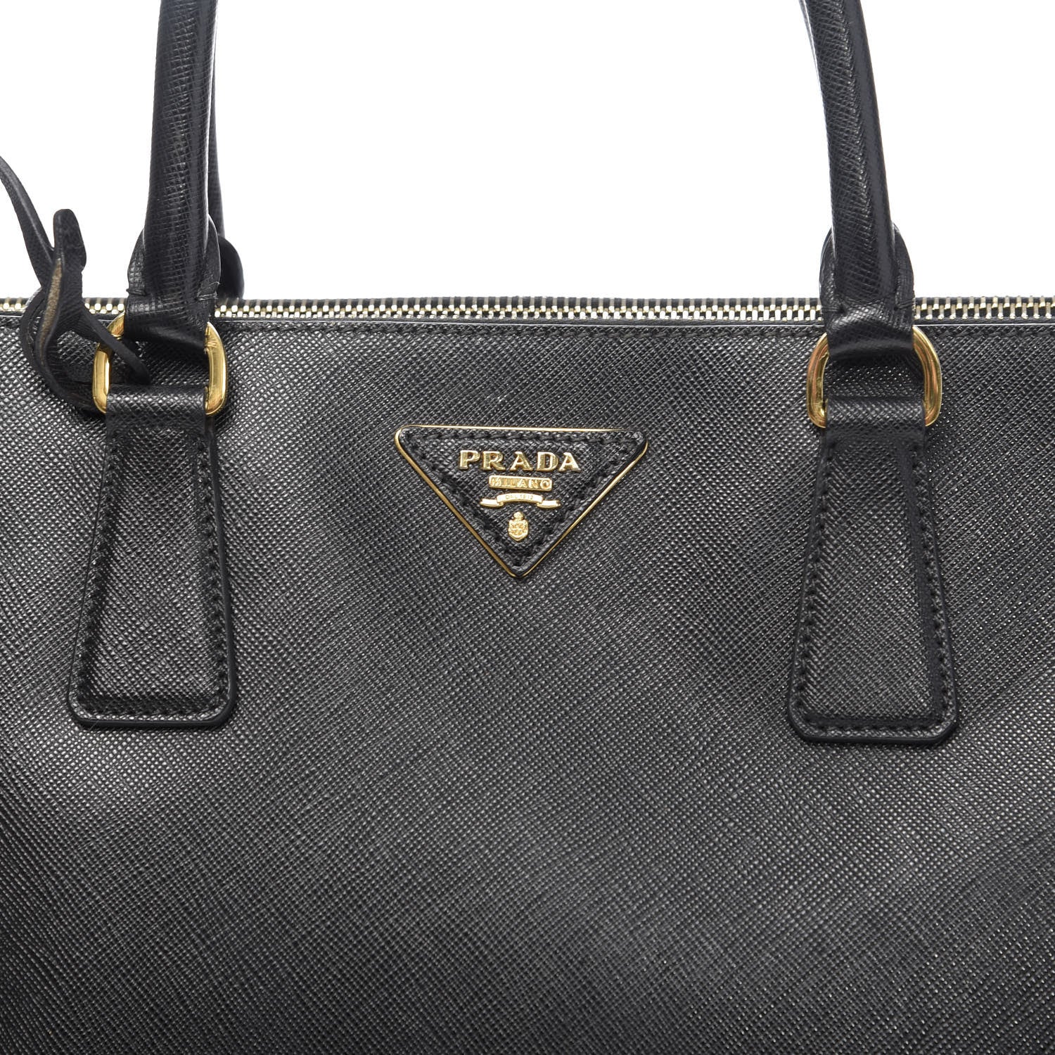 Prada Saffiano Medium Galleria Double Zip Tote Black 17 of 17