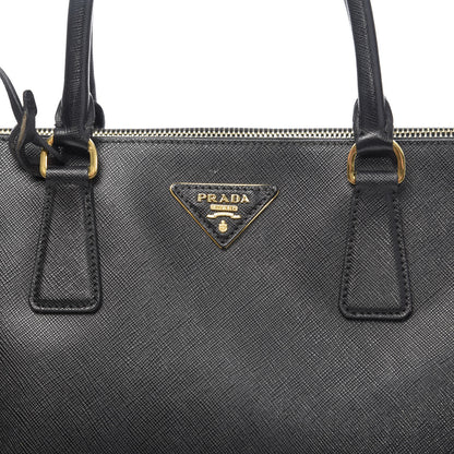 Prada Saffiano Medium Galleria Double Zip Tote Black 17 of 17