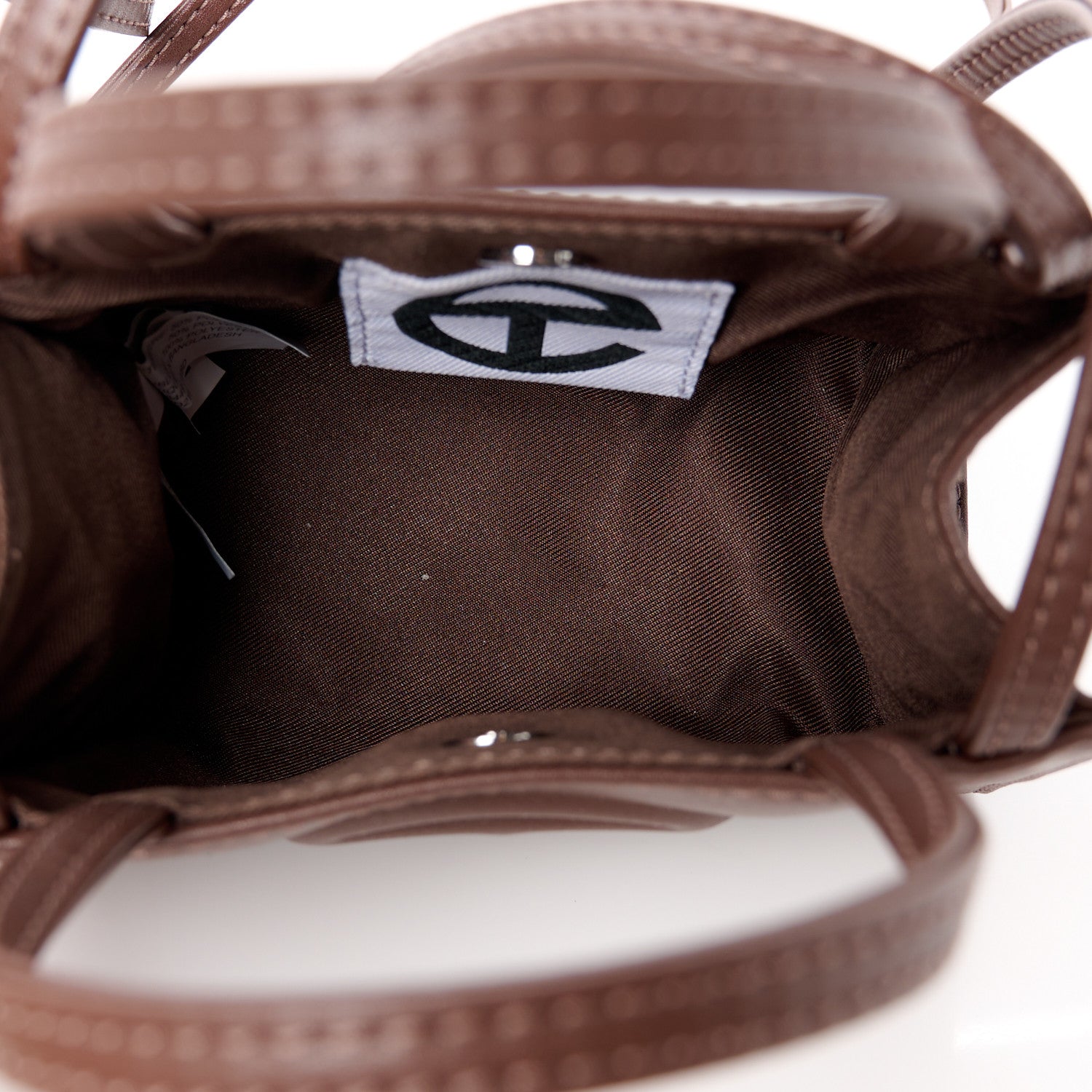 Telfar Vegan Leather Small Shopping Bag Chocolate 5 of 10