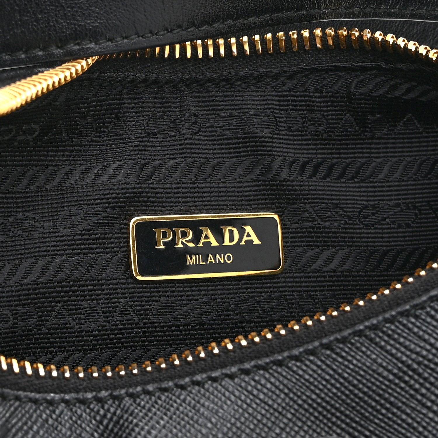 Prada Saffiano Lux Mini Re-Edition Shoulder Bag Black 6 of 10
