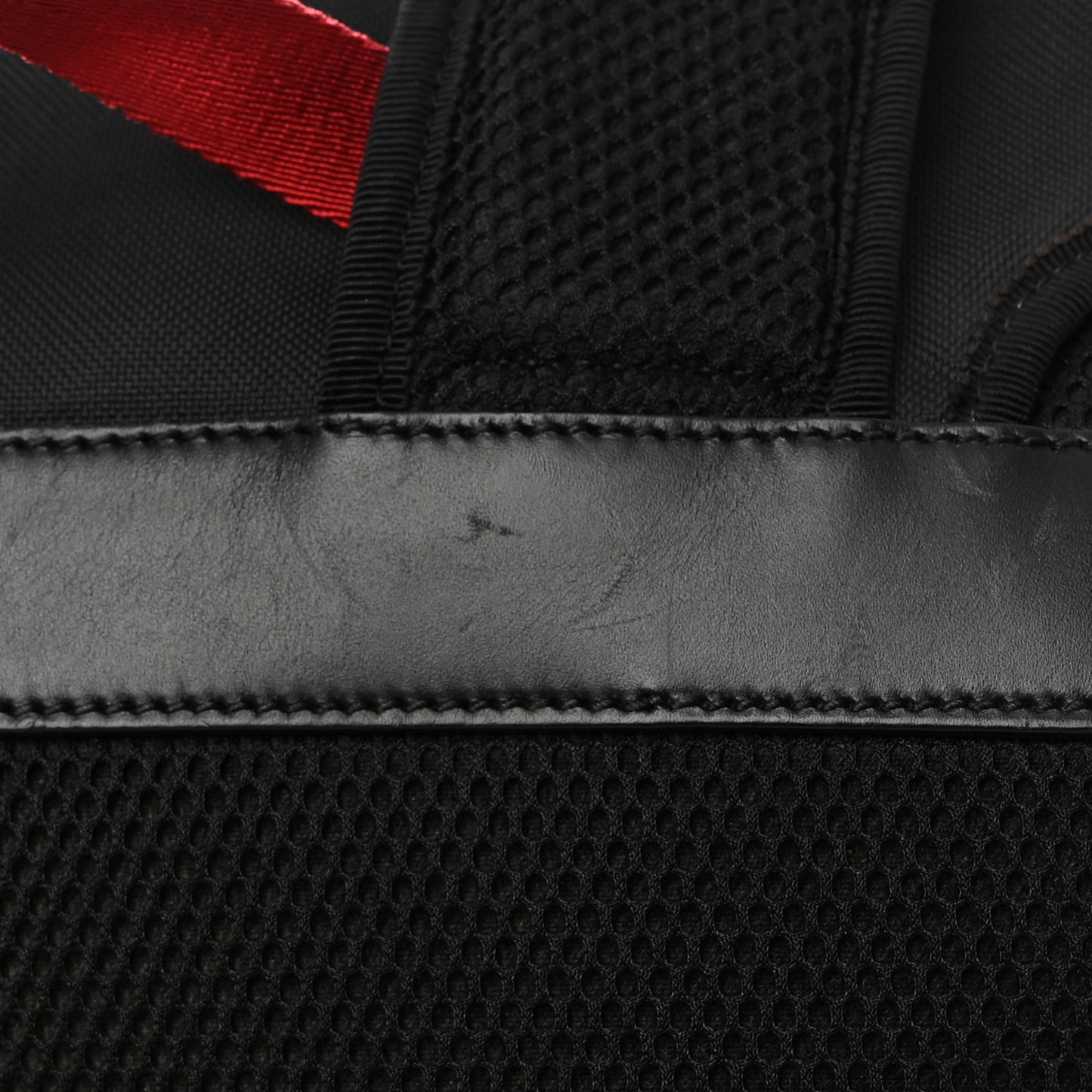 Techno Canvas Web Double Buckle Backpack Black