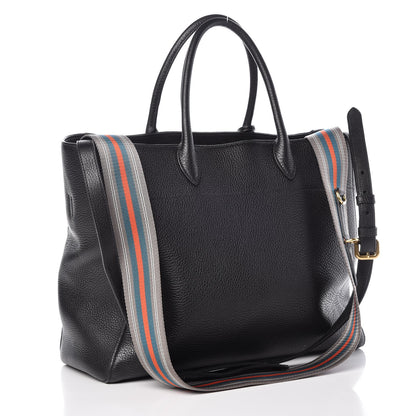 Prada Vitello Daino Tote Black 5 of 9