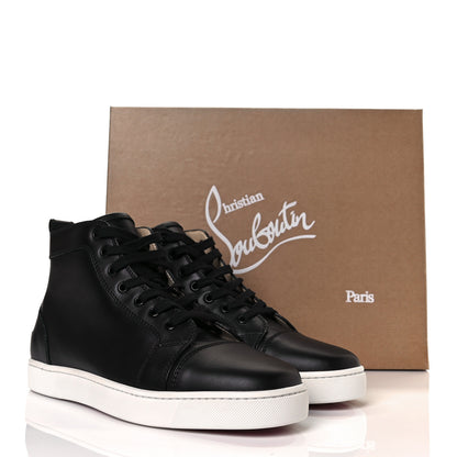 Christian Louboutin Calfskin Mens Louis Flat Sneakers 42.5 Black 21 of 22