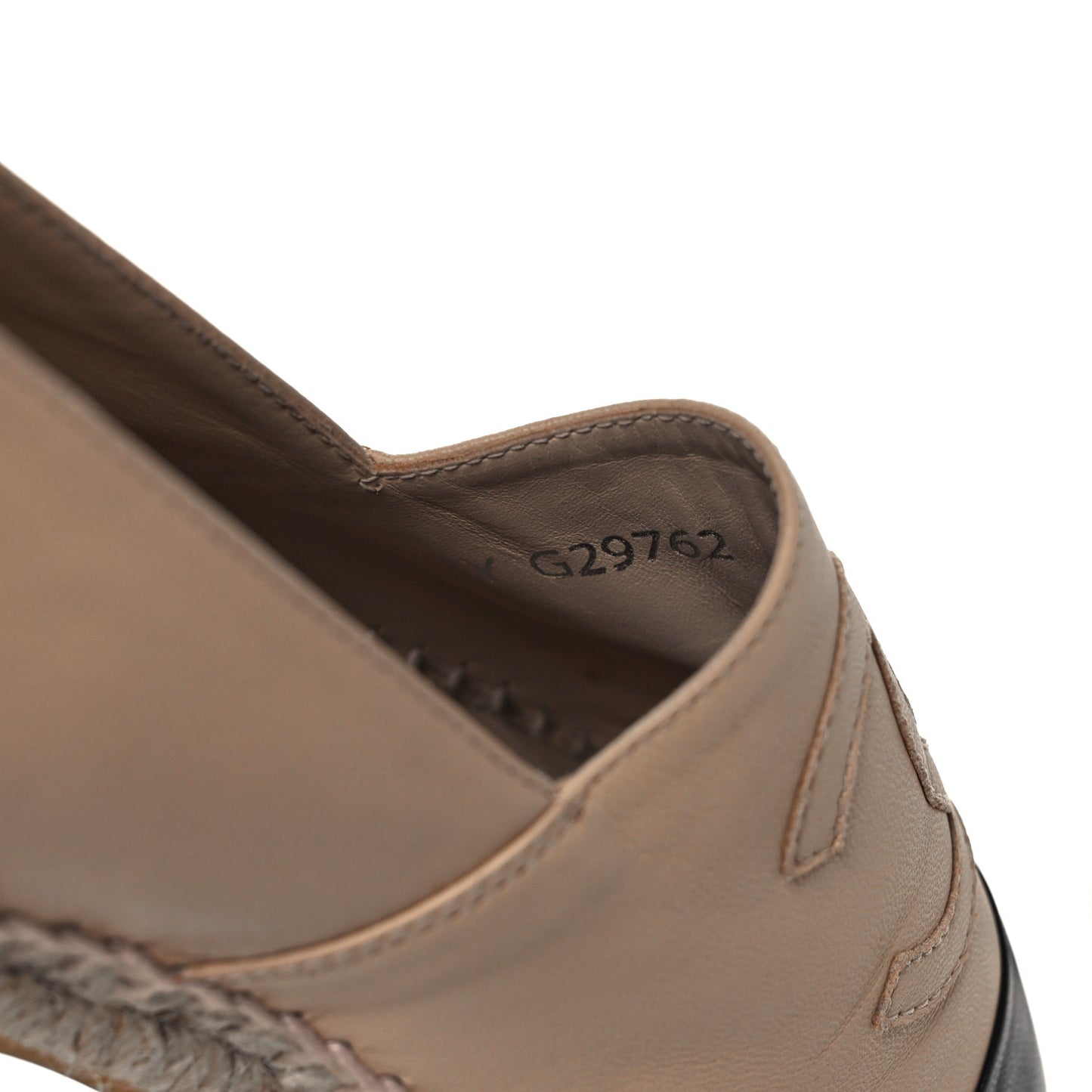 Lambskin CC Espadrilles 38 Beige Black