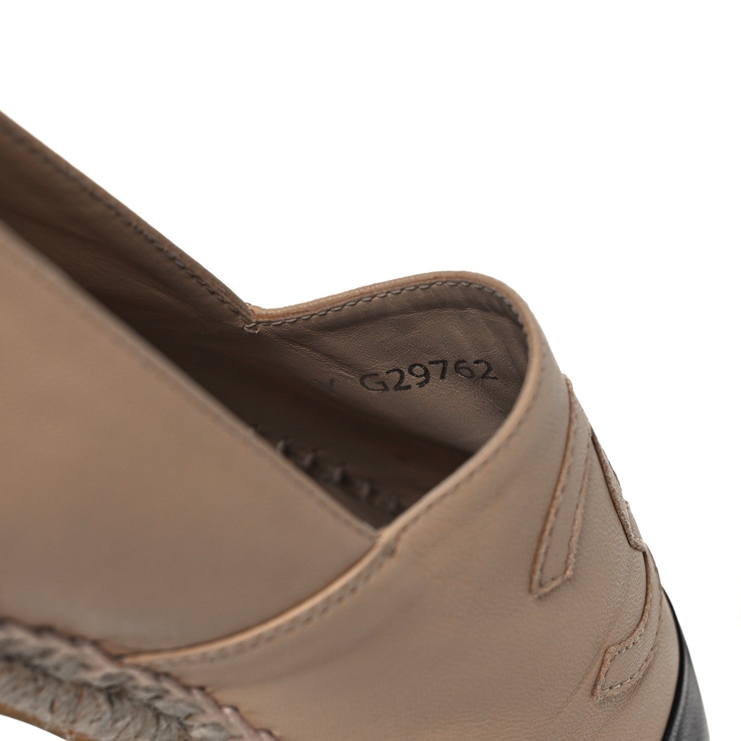Chanel Lambskin CC Espadrilles 38 Beige Black 8 of 10