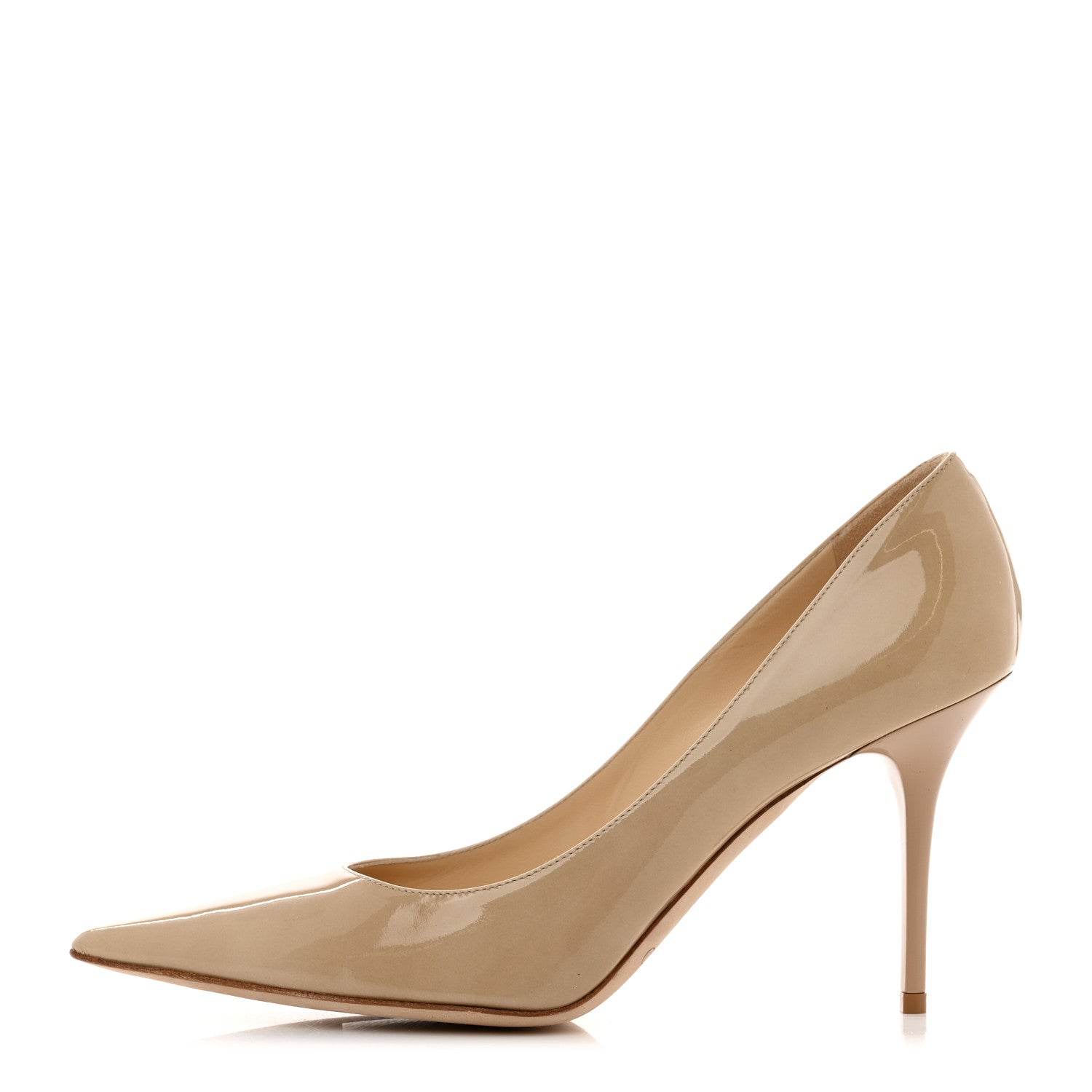 Jimmy Choo Patent Agnes 85 Pumps 39 Nude 1 of 8